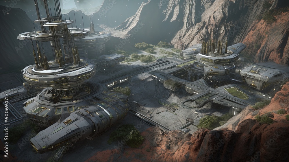 A custom planet creator featuring a range of sci-fi and futuristic settings generative ai