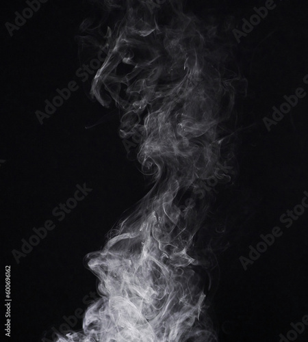 Water vapor, white and smoke isolated on png or transparent background, fog or mist with cloud pattern. Natural steam, incense burning and foggy air with abstract, smokey puff and misty with gas © A. Frank/peopleimages.com