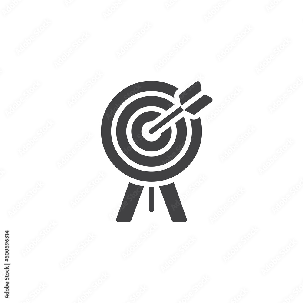 Business goal vector icon Business goal vector icon
