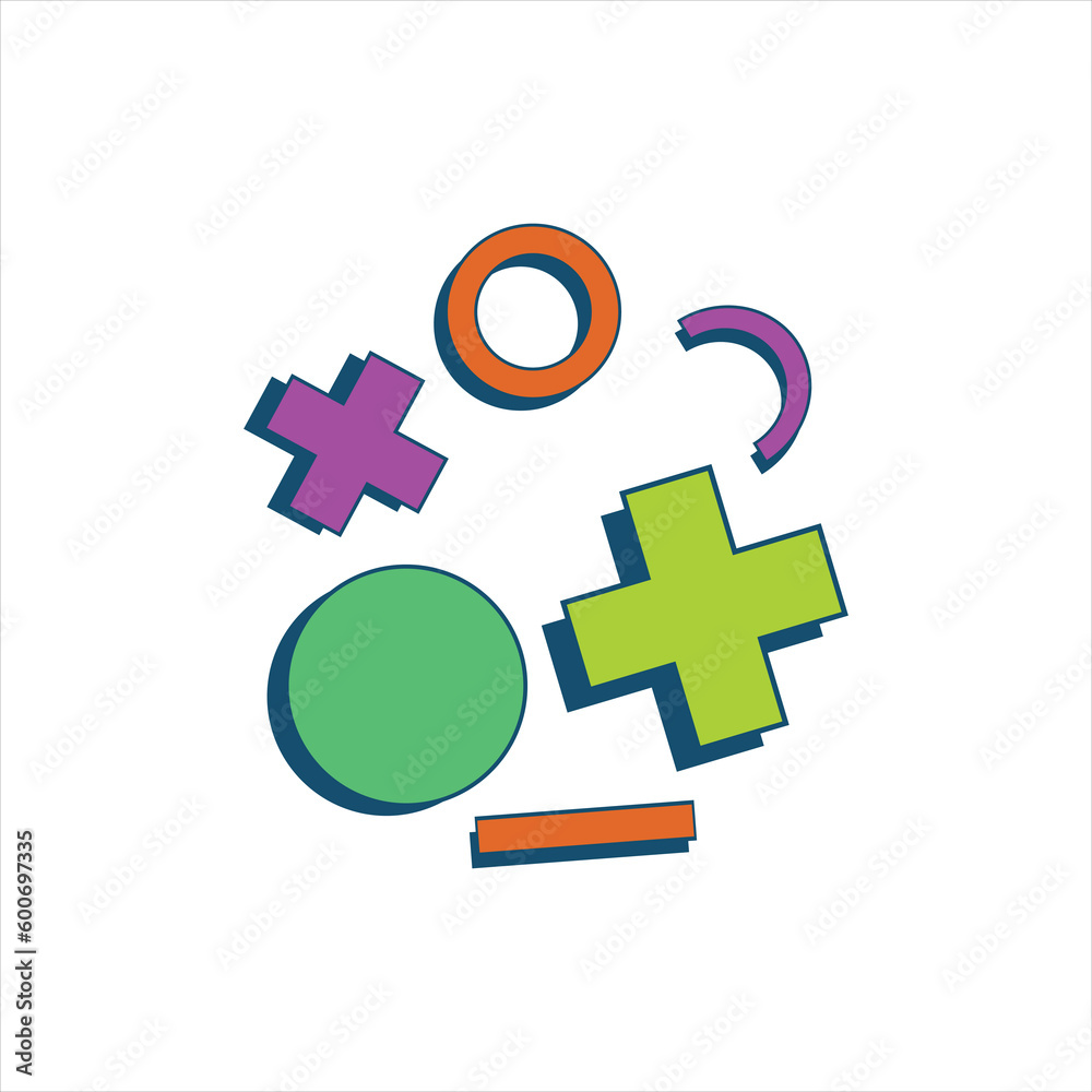 Obraz premium Retro Geometric Memphis