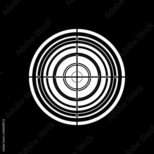 crosshairs vector illustration, suitable for mascot, logo, icon, background etc.