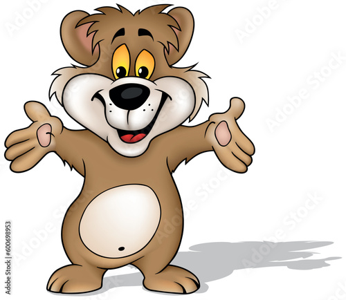 Cute Brown Smiling Teddy Be...