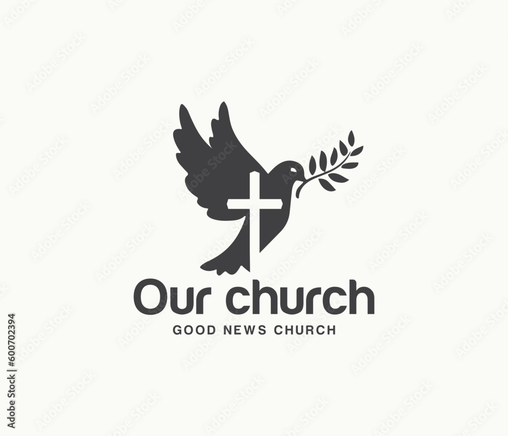 church logo. christian cross logo
