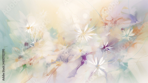 light airy abstract floral background