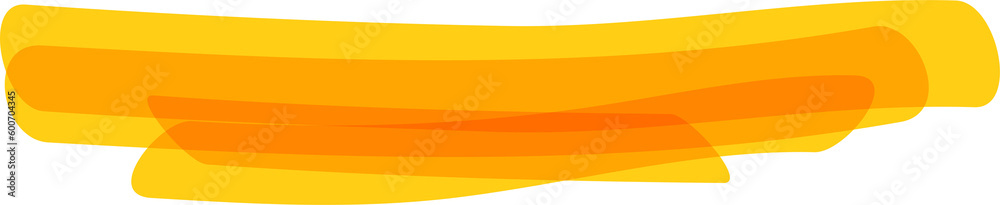 Hand drawn yellow highlight marker stripes on transparent background. PNG. Hand drawn yellow highlight marker stripes on transparent background. PNG.