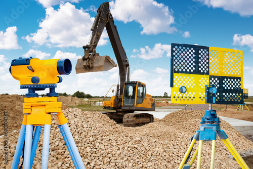 Construction work. Geodetic...