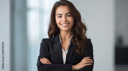 Business woman isolated. Illustration AI Generative.