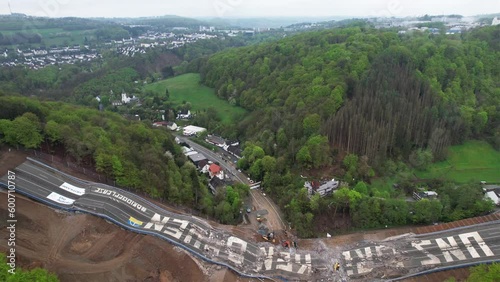  Rahmede Talbrücke nach der Sprengung / A 45 Sauerlandlinie / Lüdenscheid, Sauerland, NRW photo