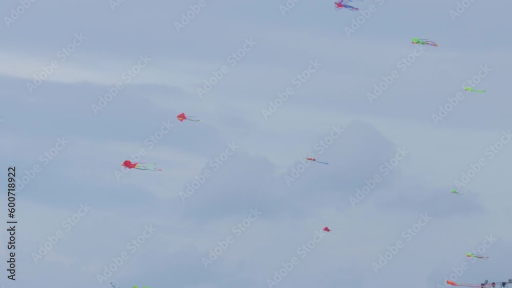 a large number of kites in the sky a large number of kites in the sky