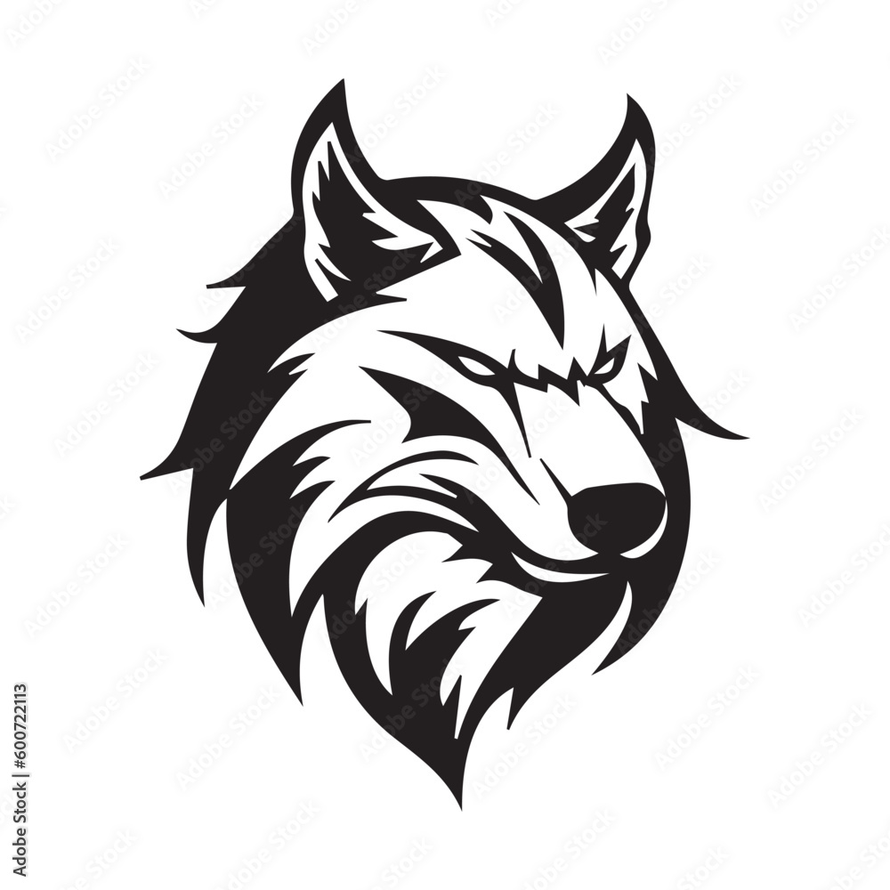 Obraz premium head of wolf vector