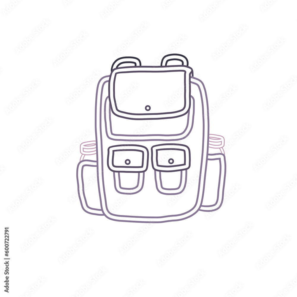 (Purple) Backpack PNG (Purple) Backpack PNG