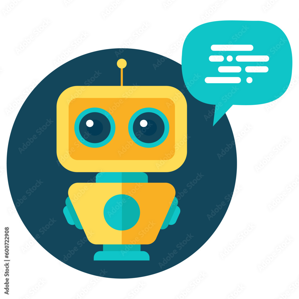 Odessa, Ukraine - May 9, 2023 - The modern concept of the chat bot. AI assistant transmitting information. Vector illustration. Modern flat style.