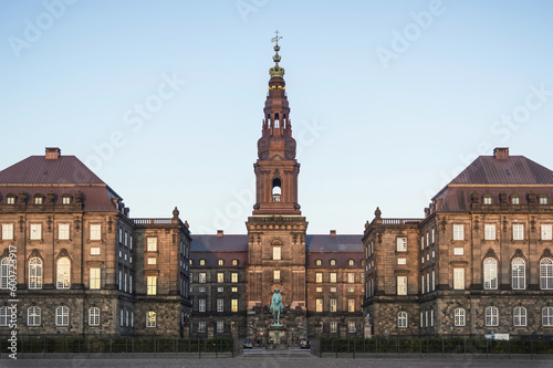 Photography Christiansborg royal palace building in Copenhagen, Denmark