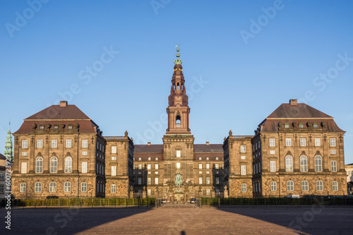Christiansborg royal palace building in Copenhagen, Denmark photo