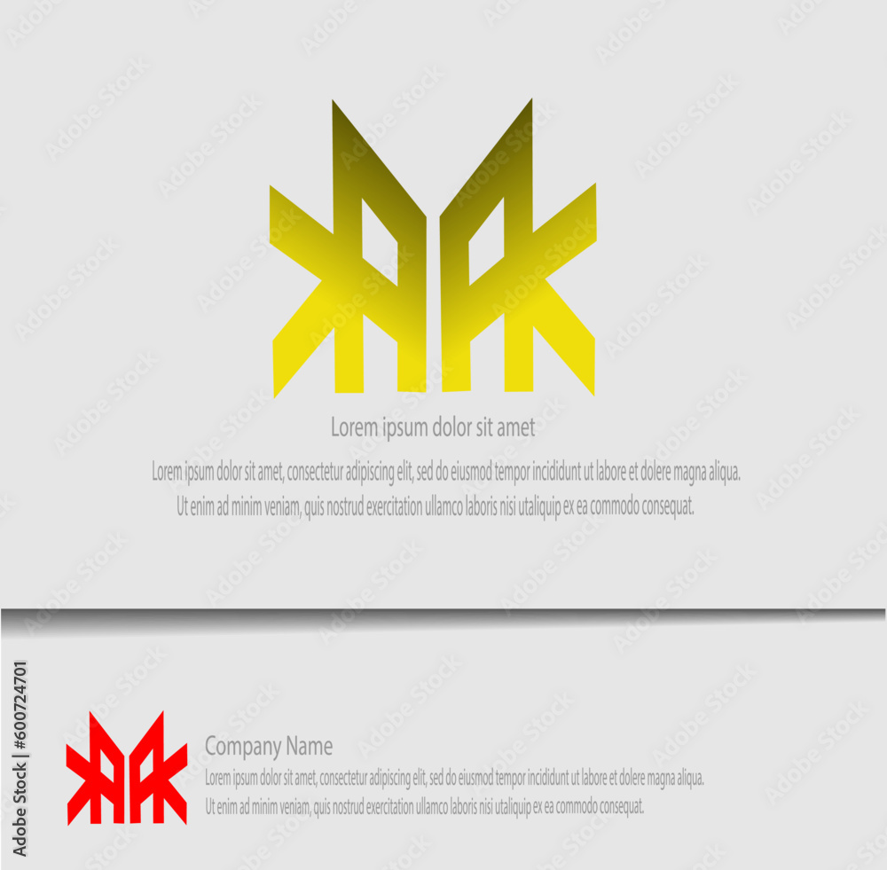 Obraz premium a simple logo with a combined letter model is perfect for your company branding