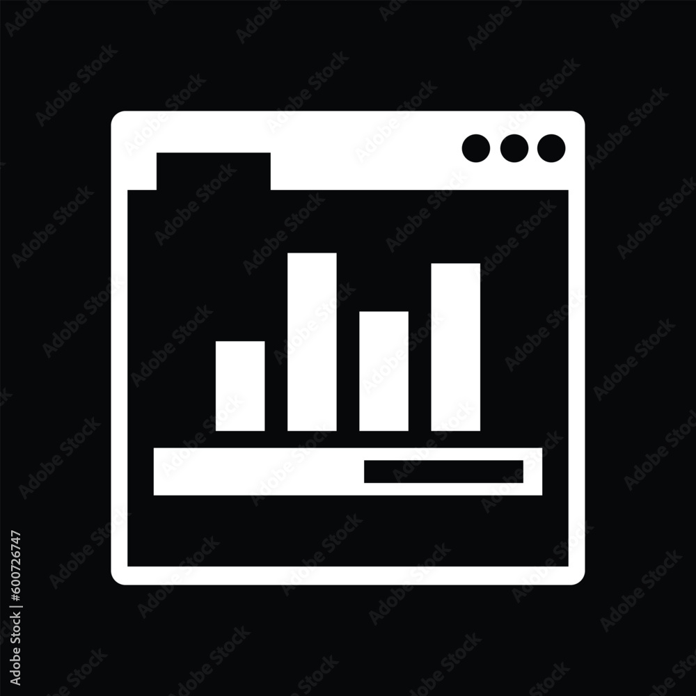 Graphs icon vector isolated on black background, Graphs sign , line symbols or linear logo design in outline style Graphs icon vector isolated on black background, Graphs sign , line symbols or linear logo design in outline style