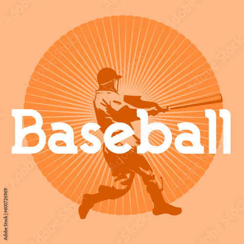 vector sketch of the baseball player