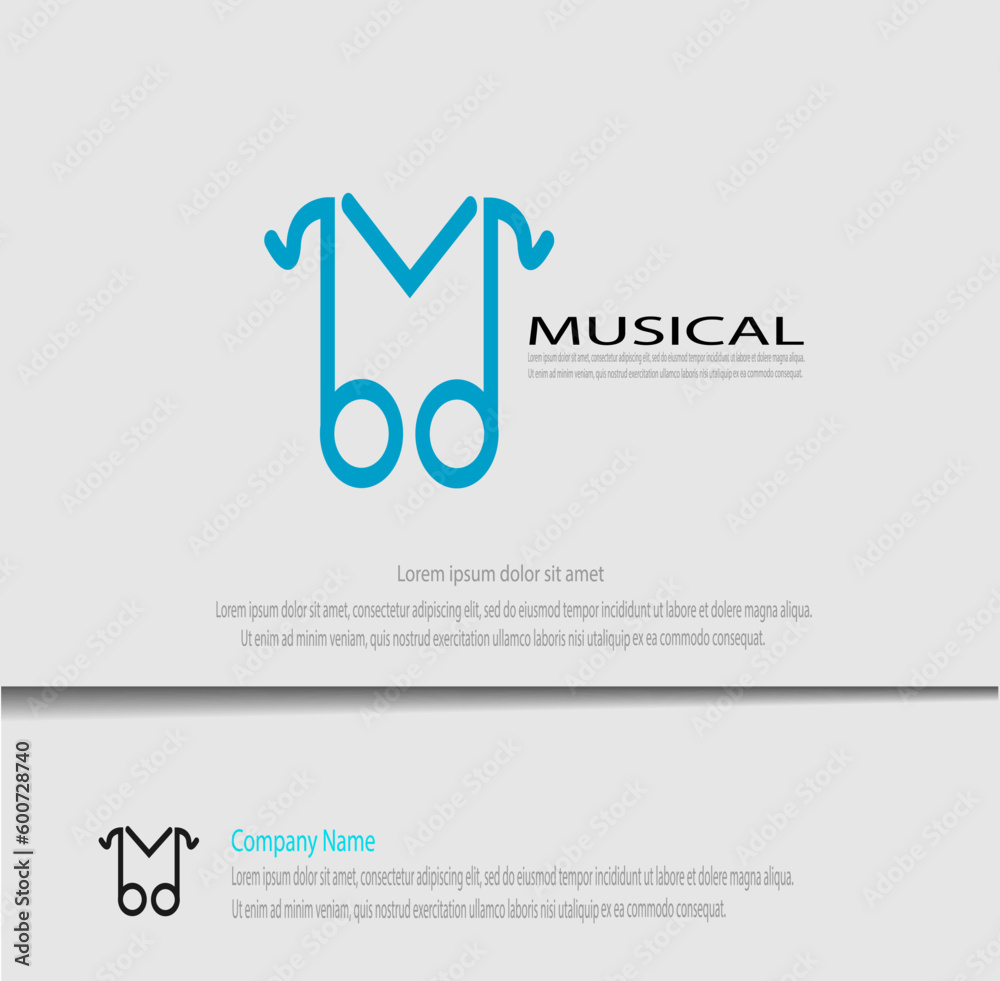 simple and elegant music logo template vector, perfect for your company branding simple and elegant music logo template vector, perfect for your company branding
