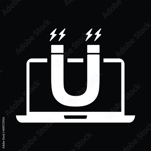 magnet on a laptop