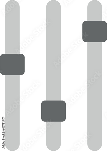 Flat icon mixing console. Sound mixer icon vector eps 10.