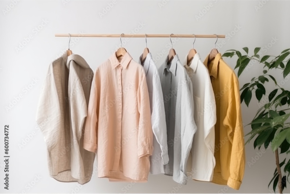 shirts on hangers, ai generative