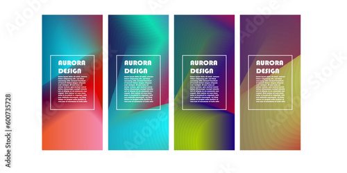 Cover Tech template set. Radial semicircle geometric line pattern. Linear background for catalogs, company brochures. 