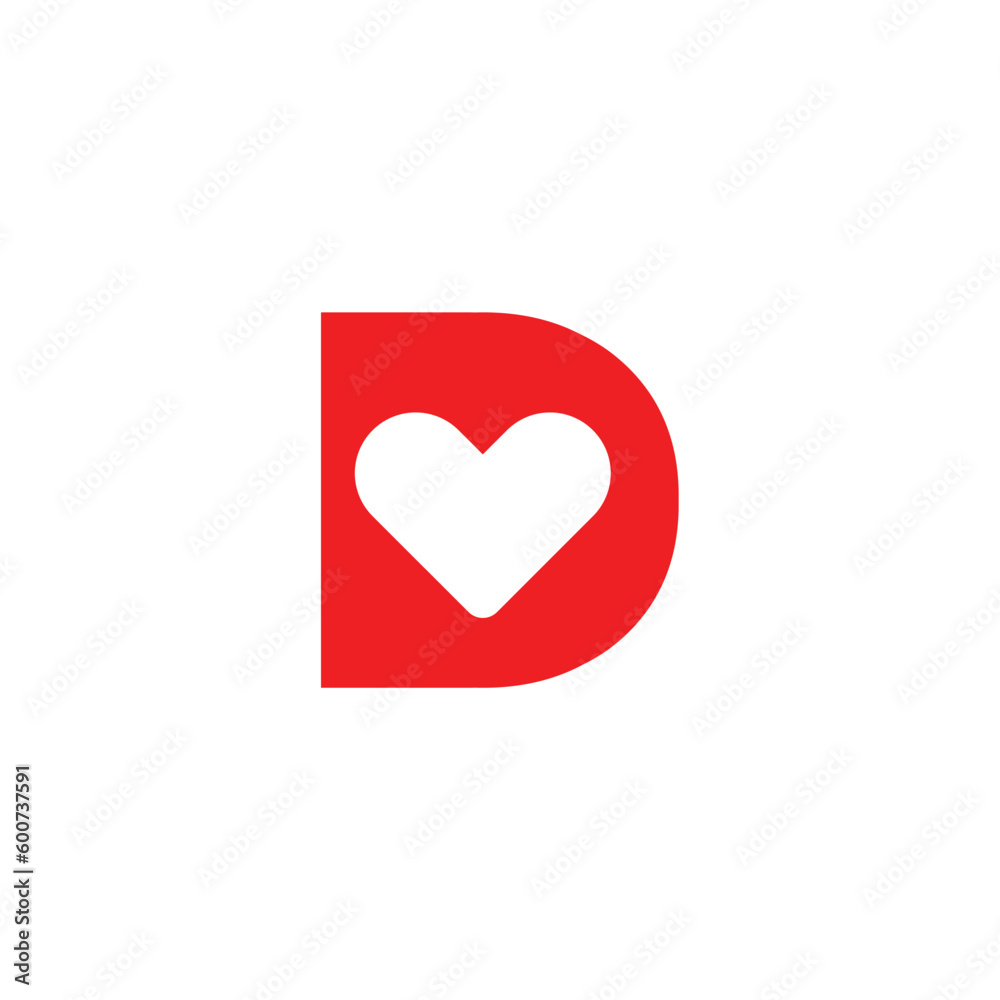 D logo modern technology vector letter branding D logo modern technology vector letter branding