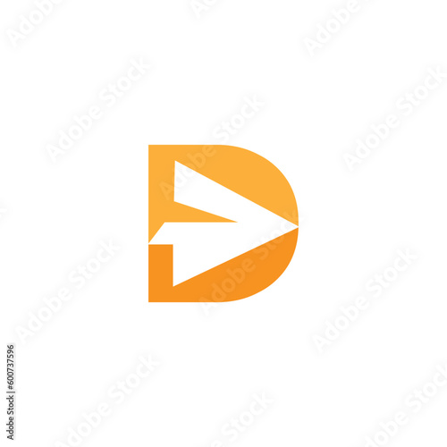 Free Download D logo modern technology vector letter branding - GFXLoad
