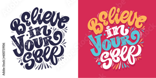 Funny hand drawn doodle lettering postcard, t-shirt design, tee design, mug print.