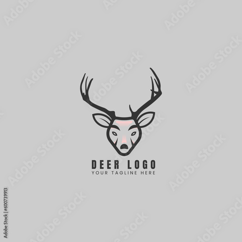 Deer Logo Design Process, Deer elegant icons  photo