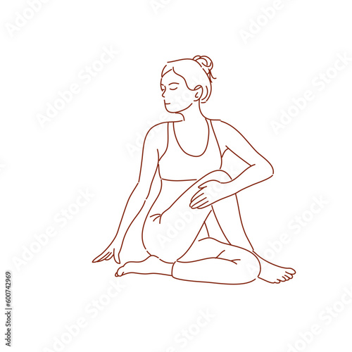 woman in yoga pose
