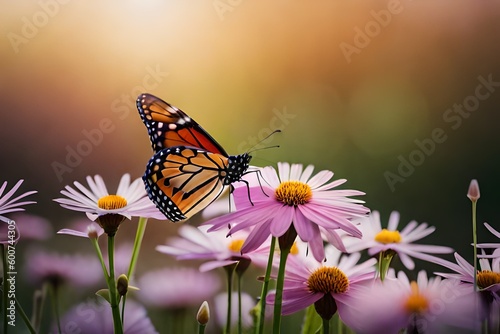 butterfly with flowers  © Awais05