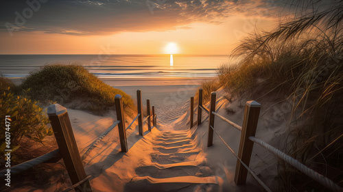 sunset on the beach © Kassandra