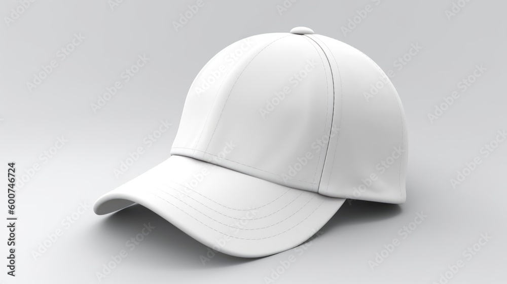 Softball cap isolated on white background. Generative AI Softball cap isolated on white background. Generative AI
