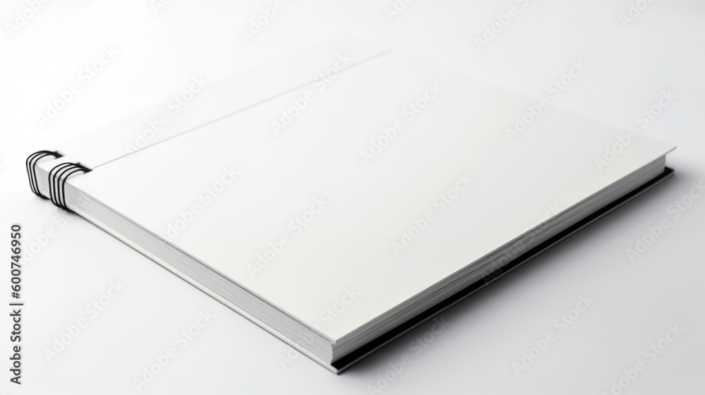 Notebook isolated on white background. Generative AI Notebook isolated on white background. Generative AI