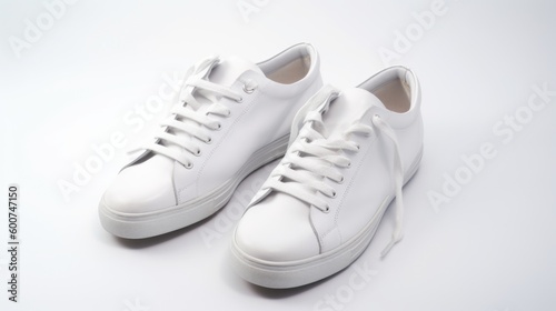 Tennis shoes isolated on white background. Generative AI