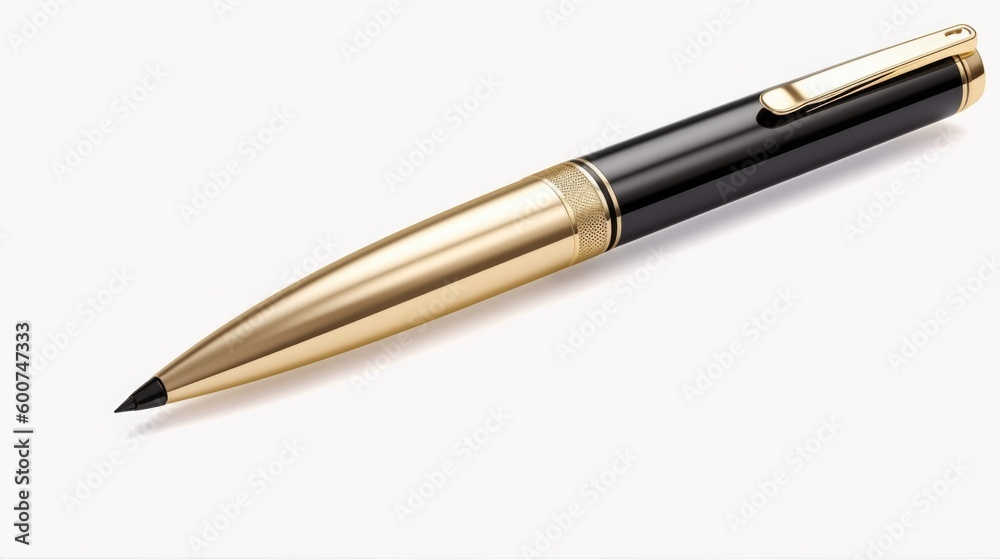 Pen isolated on white background. Generative AI Pen isolated on white background. Generative AI