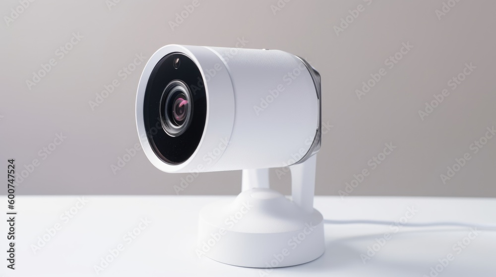 Webcam isolated on white background. Generative AI Webcam isolated on white background. Generative AI