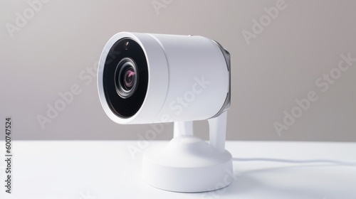 Webcam isolated on white background. Generative AI