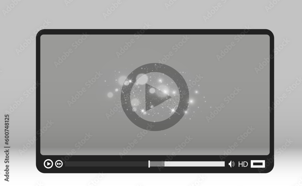 Video media player. Interface for web and mobile applications. Vector illustration, EPS10.
Video media player. Interface for web and mobile applications. Vector illustration, EPS10.