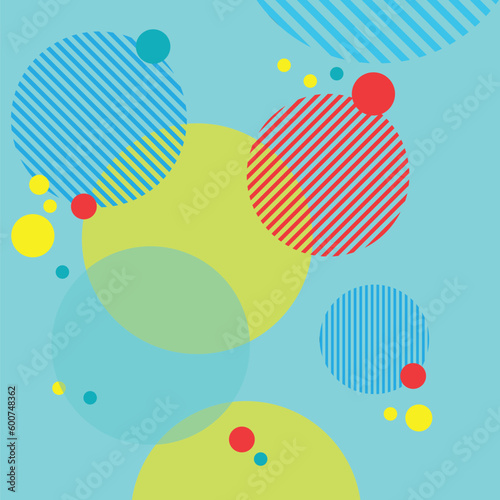 abstract background with colored circles and lines, vector illustration design.