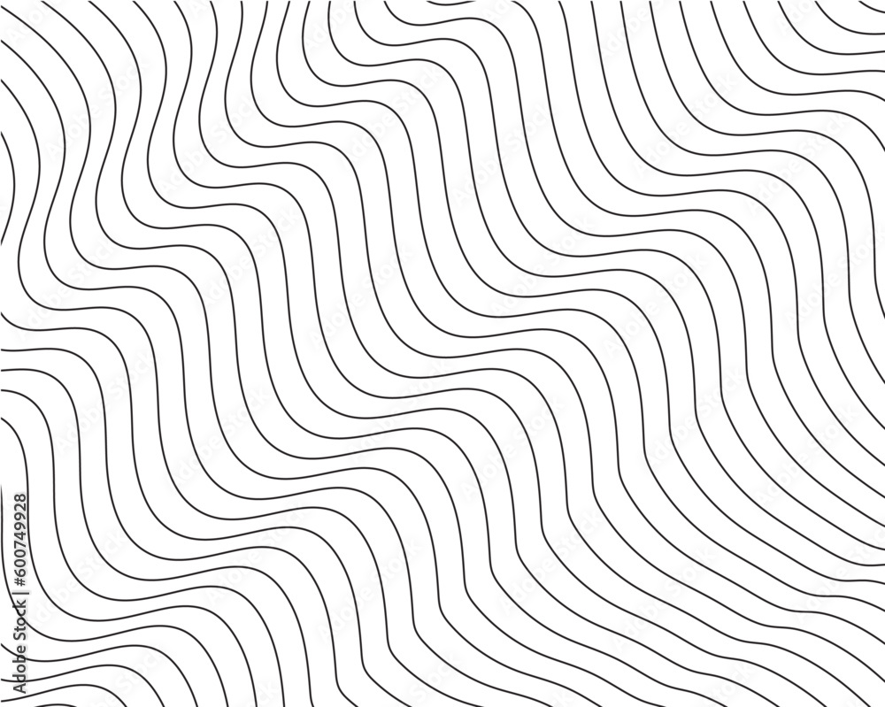 Abstract wavy curved lines on white background. Abstract seamless pattern with lines background. Abstract wavy curved lines on white background. Abstract seamless pattern with lines background.