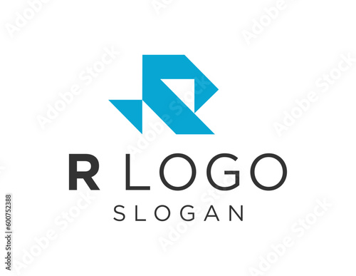 Logo about R Letter on a white background. created using the CorelDraw application.