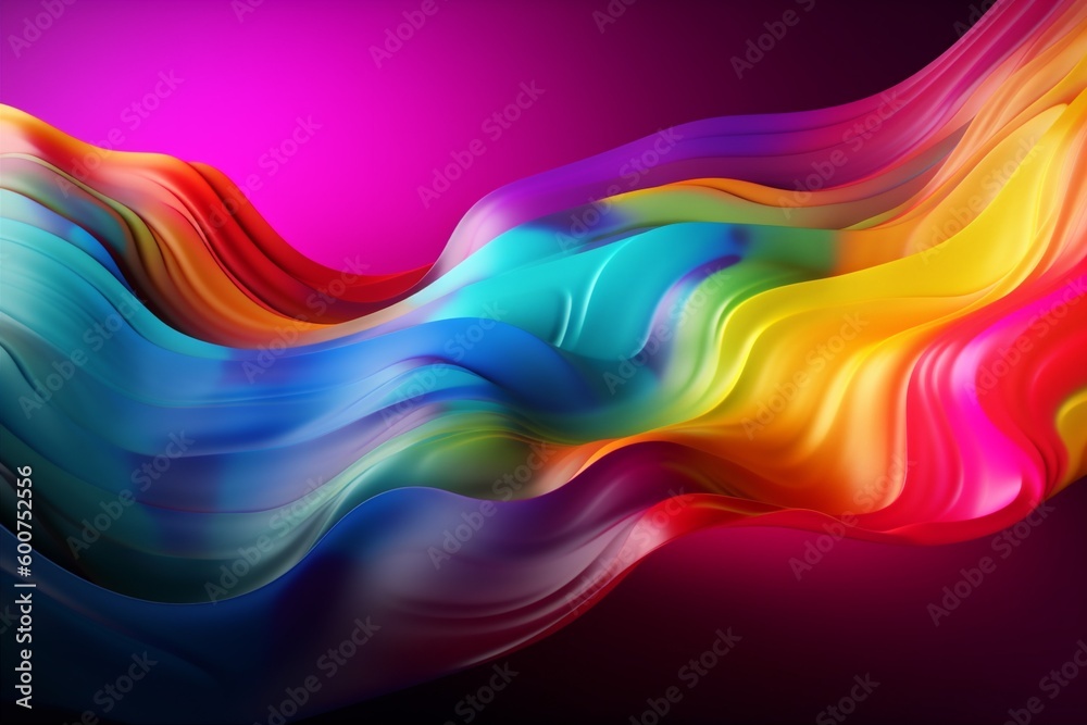 background pink modern vibrant creative blank wave red colorful wallpaper backdrop. Generative AI.