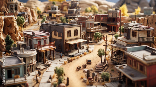 Miniature western town