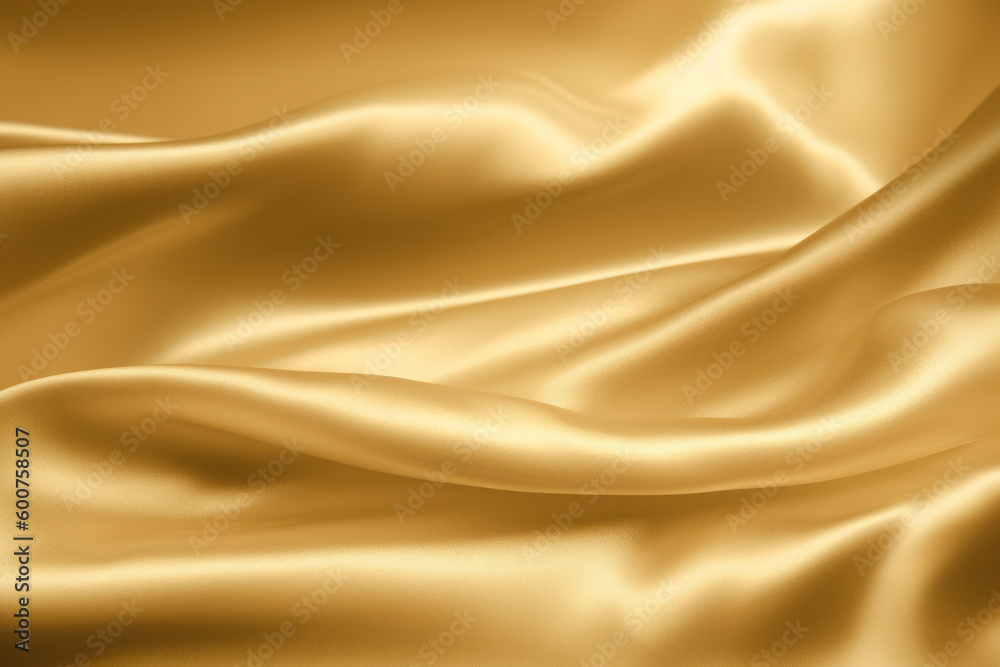 Fototapeta premium soft gold luxury silk fabric for background, Smooth elegant gold satin luxury and elegant backdrop, gold trend