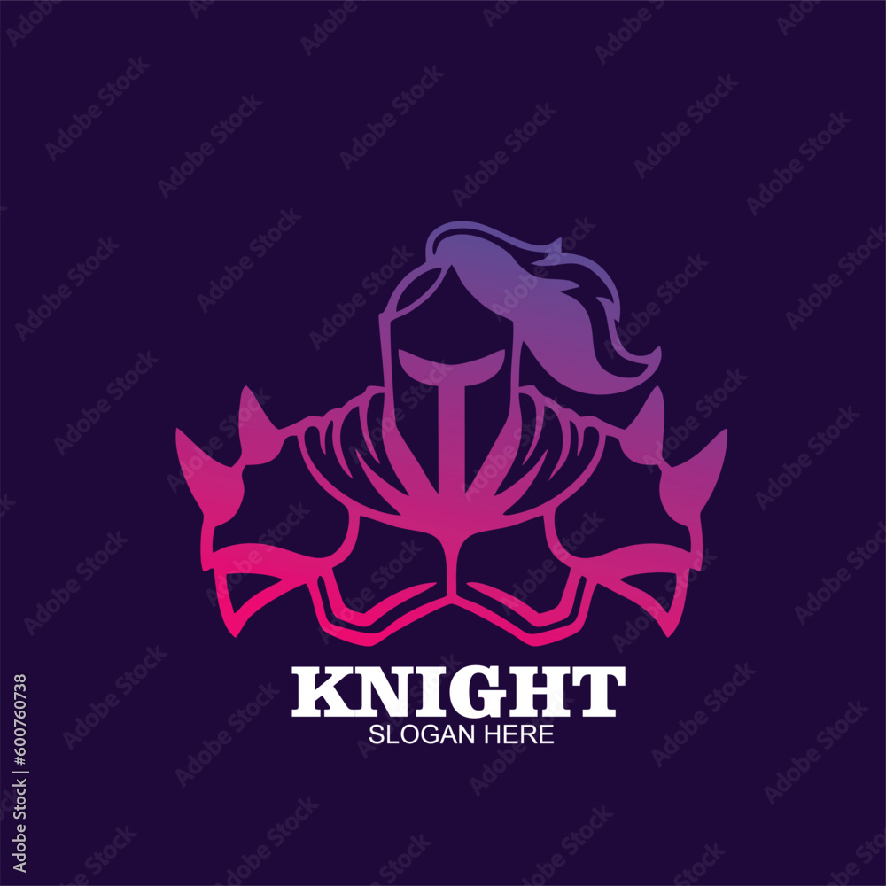 Free icon design logo character knight template Free icon design logo character knight template