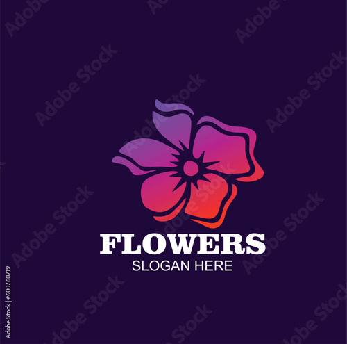 Free icon design logo character flowers template