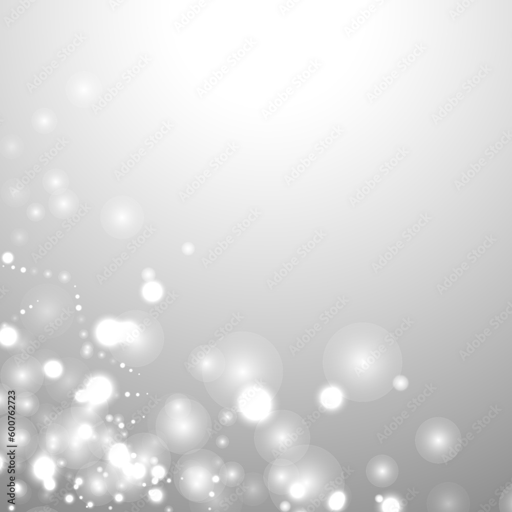 silver background bokeh bling snow flake confetti silver background bokeh bling snow flake confetti