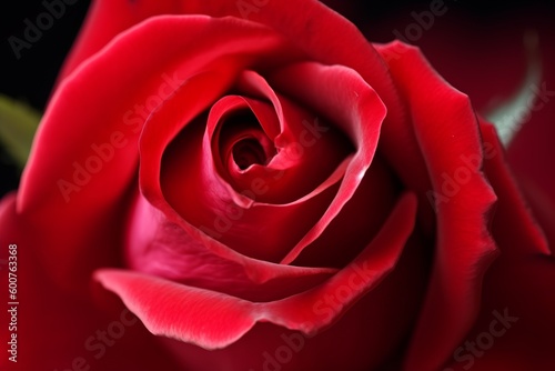 Red rose from generative ai